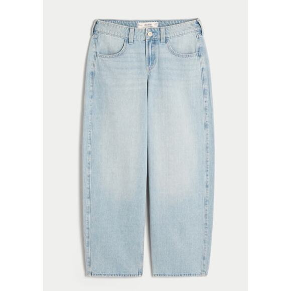 Hollister Low-Rise Taper Baggy Jeans Size 10 - Picture 4 of 8